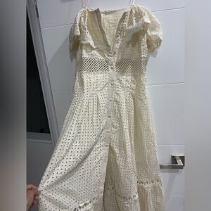 Summer Dress off the shoulder New never worn Size Large but fits Medium